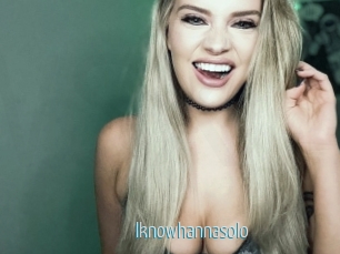 Iknowhannasolo